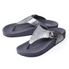 A full-view image of Amanda design in metallic silver color