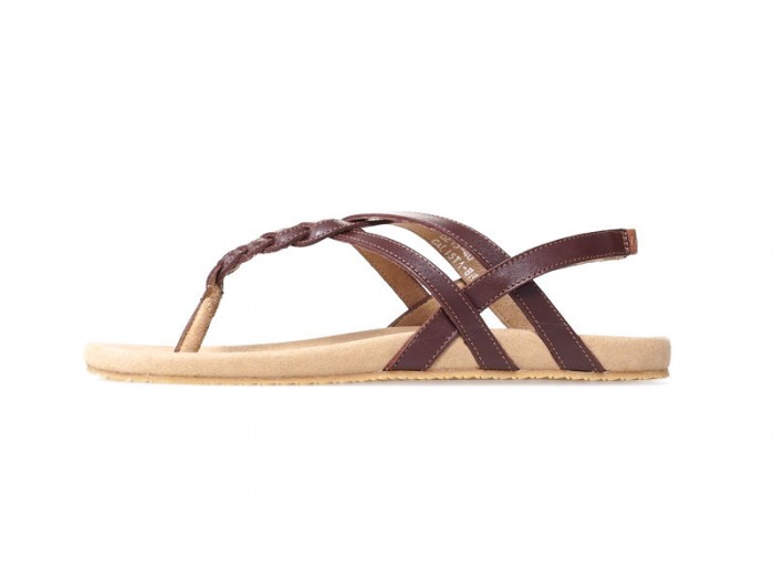 A side view image of Calista design in brown color