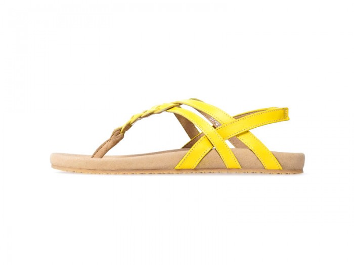 A side-view image of Calista design in bright yellow color